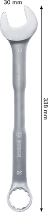 Kunci kombinasi Bosch 30 mm krom vanadium.